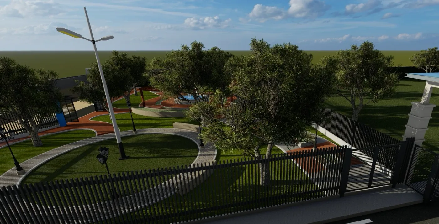 Render del parque de Mall Virú